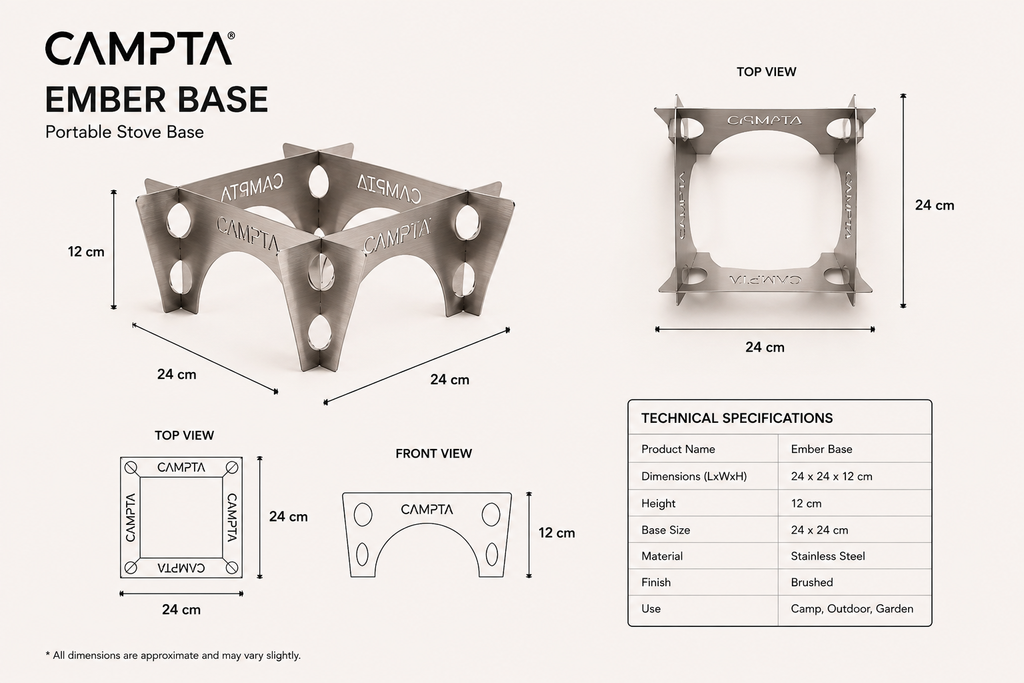 CAMPTA Ember Base | Köz Tutucu